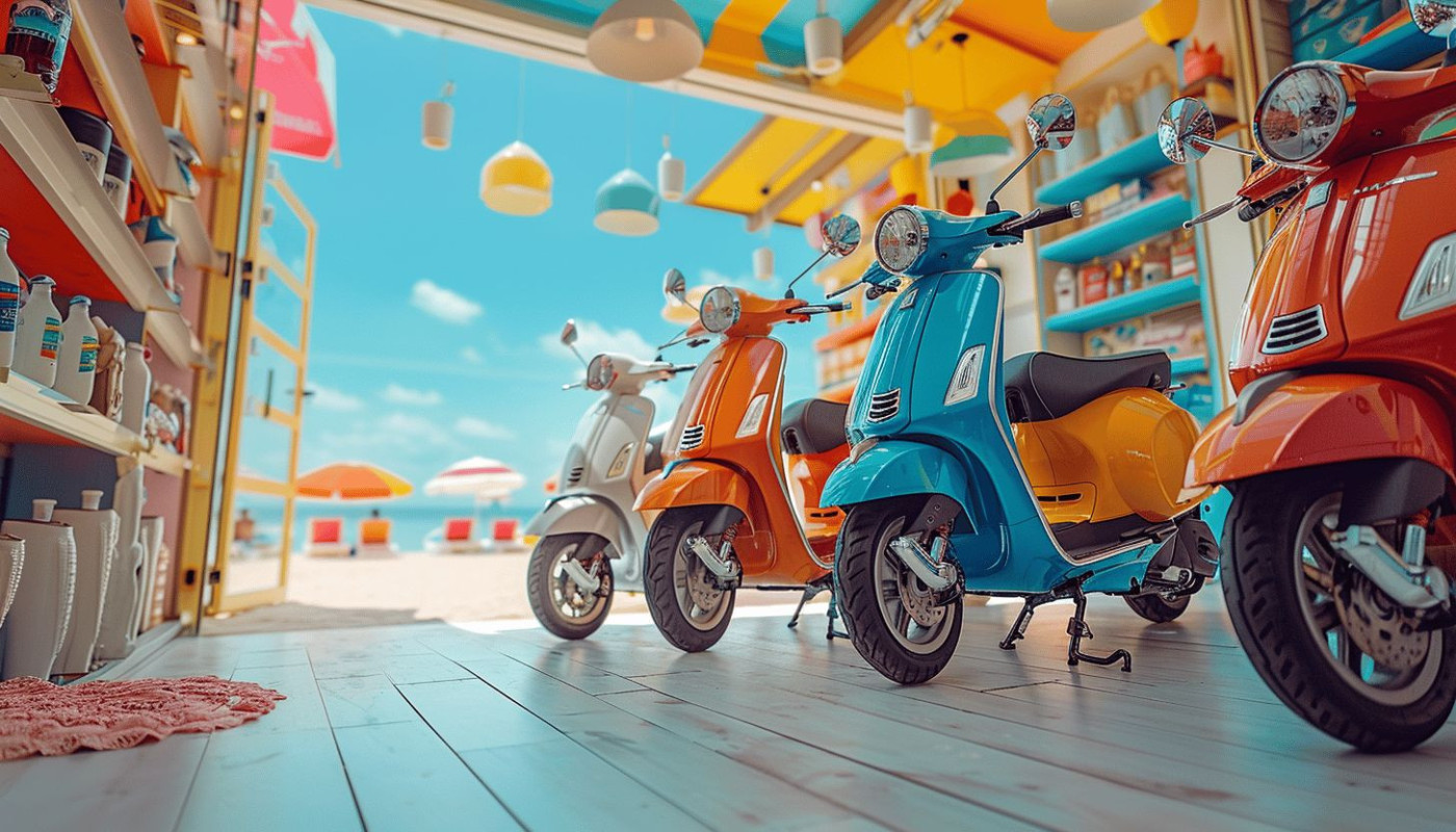 Découvrez les meilleurs spots de location de scooters autour du bassin d'Arcachon, du Cap Ferret à la Teste-de-Buch en passant par Andernos-les-Bains